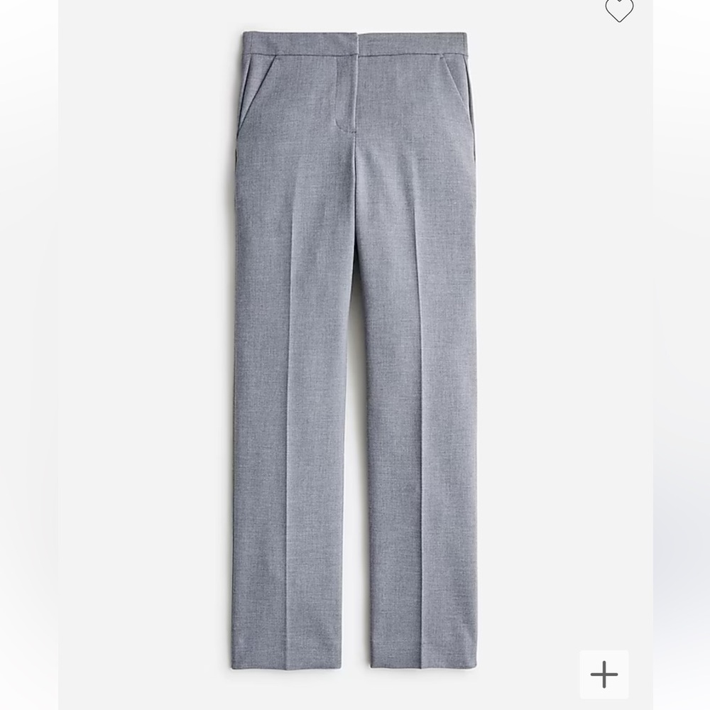 Kate straight-leg pant in four-season stretch-Grey-size 2P